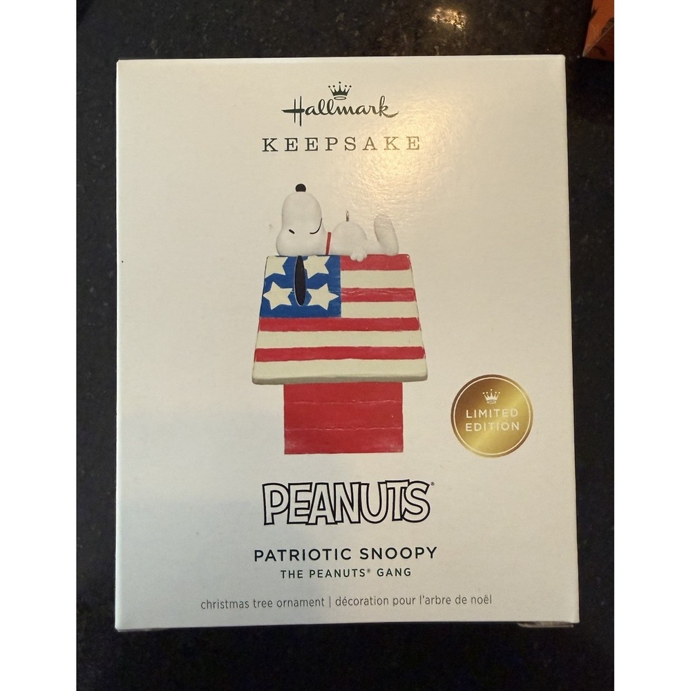 2026 Patriotic Snoopy Hallmark Limited Edition Ornament The Peanuts Gang NEW